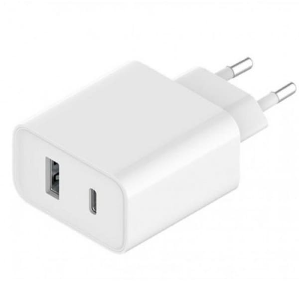 Adaptateur chargeur XIAOMI 33W Blanc (TYPE C/ TYPE A)(32427) Adaptateur chargeur XIAOMI 33W Blanc (TYPE C/ TYPE A)(32427)